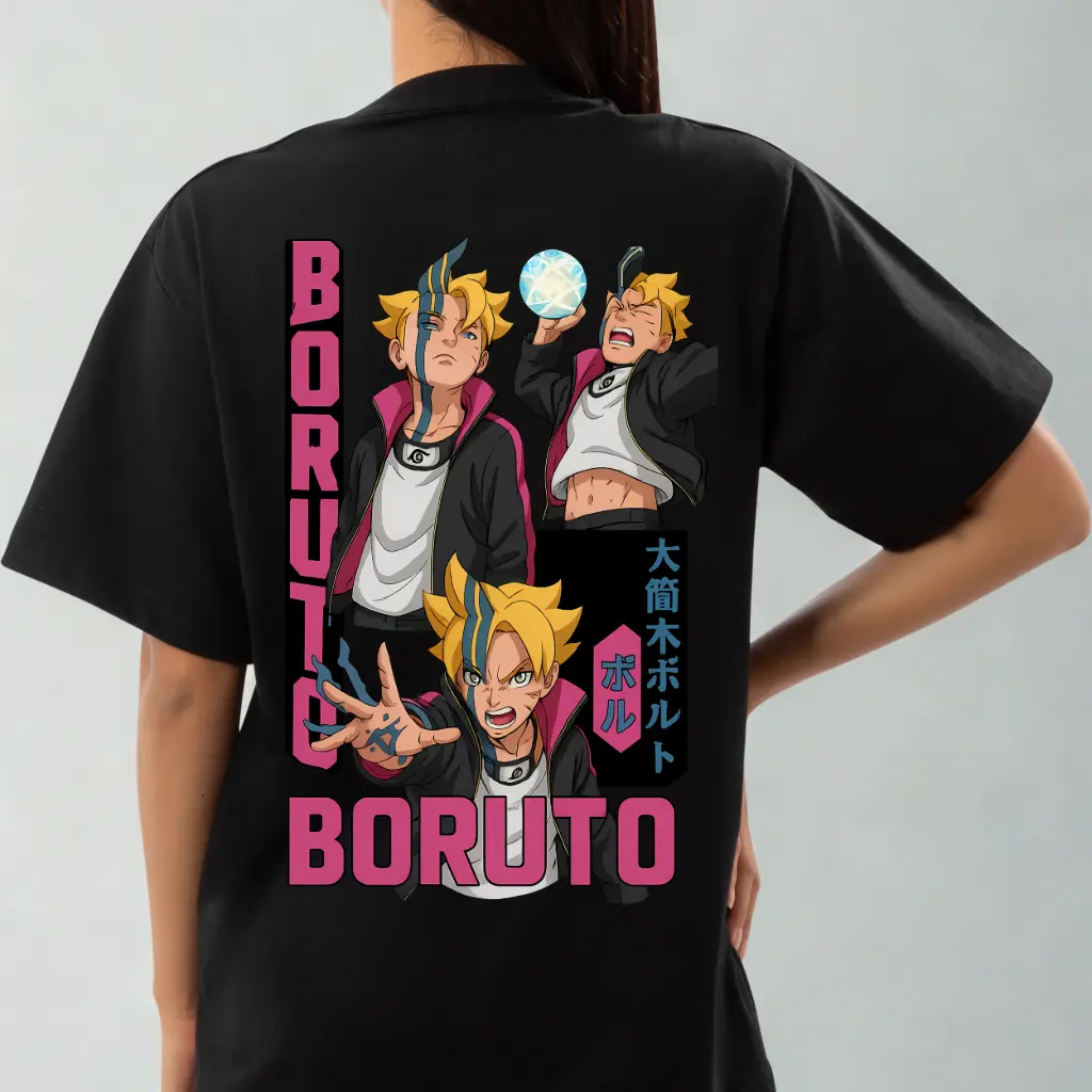 Neo Shinobi Mode – Anime-inspired Premium Oversized T-Shirt