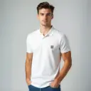 White Polo T-shirt – Minimalist Streetwear Echo Layers Edition