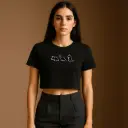 Crop Top – Cute Dinosaur Graphic Tee for Women
