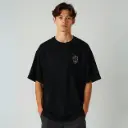 Dark Skull Glow Eye T-Shirt – Grunge Aesthetic Oversized Streetwear Tee