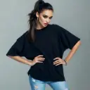 Plain Black Oversized t-shirt for Women