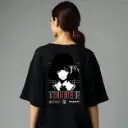TSUNDERE CORE Oversized Graphic Tee – Moshi-Moshi Edition