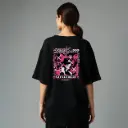Neo-Tokyo Glitch Oversized Streetwear Tee
