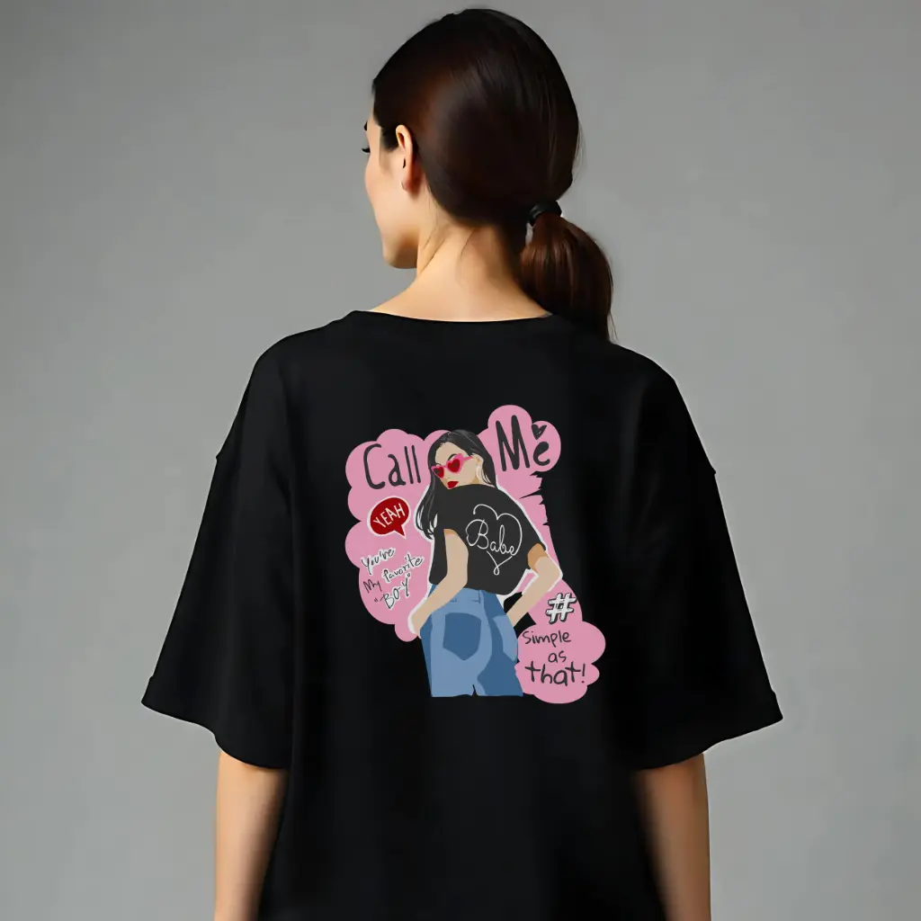Baddie Babe Graphic Oversized Tee Edition  