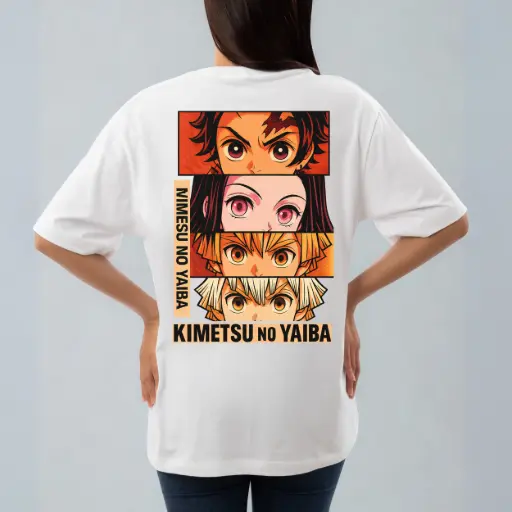 Elemental Eyes Anime-inspired Premium Oversized T-Shirt