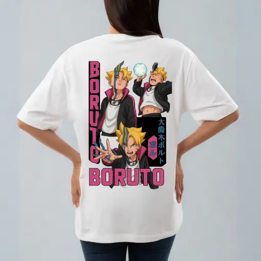 Neo Shinobi Mode – Anime-inspired Premium Oversized T-Shirt