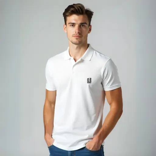 White Polo T-shirt – Minimalist Streetwear Echo Layers Edition