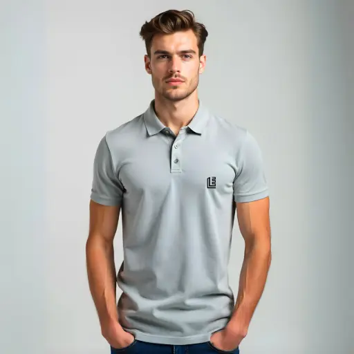 Grey Polo Shirt – Minimalist Streetwear Echo Layers Edition
