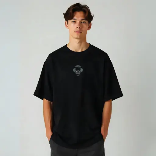 Young & Cool Skull Graphic T-Shirt – Urban Hip-Hop Style Oversized Tee