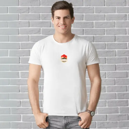 Adventure Emblem Tee – Sunset Badge Edition