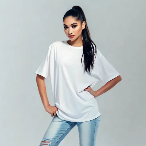 Plain White Oversized T-shirt for Women